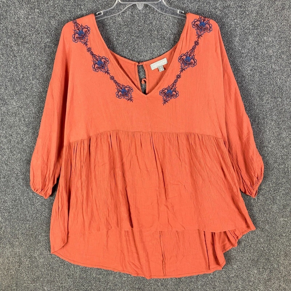 Lovesick Blouse‎ Women's Size 0 Casual 3/4 Sleeve 100% Rayon